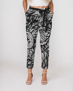 Kona Tie Waist Tapered Pants