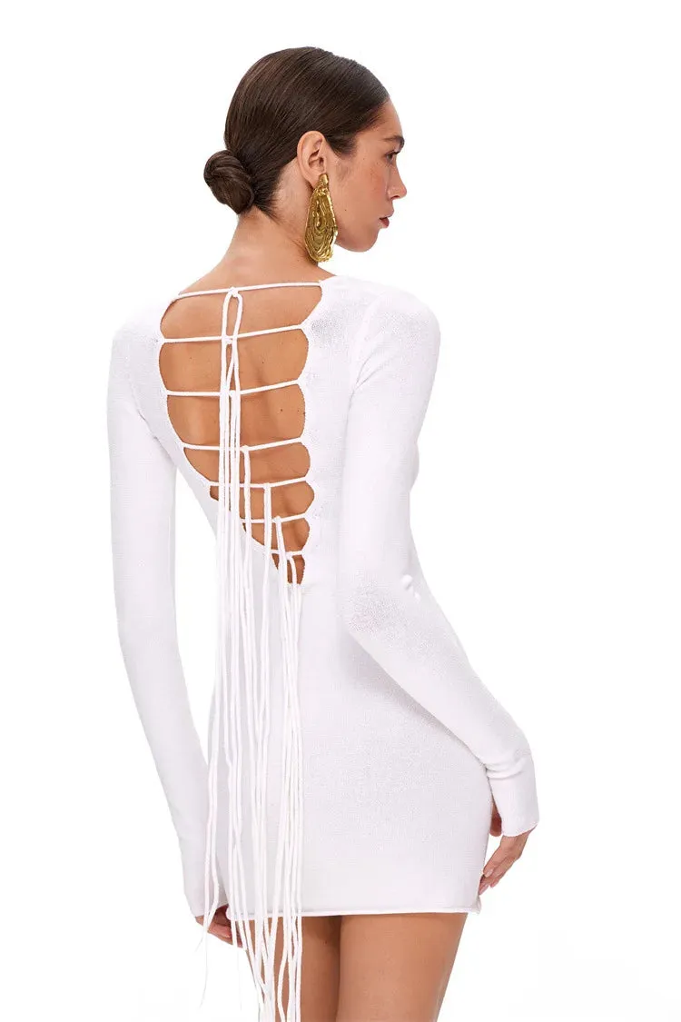 Sleek Back-Tie Mini for Trendsetters